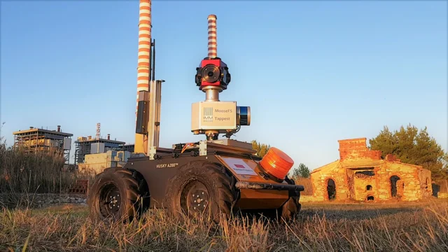 Competition robot used by the Institute of Mathematical Machines and Mandala Robotics at ERL Emergency 2017