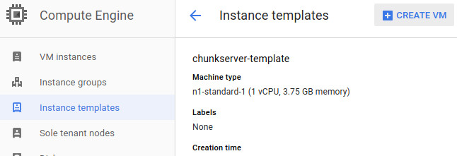 Create a chunkserver machine from instance template